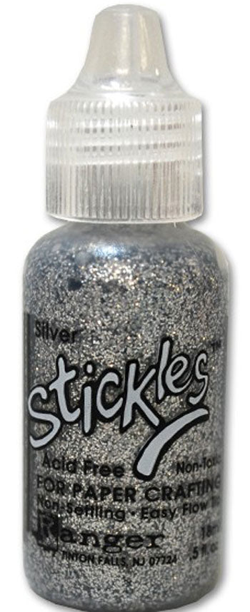 Glitterlim stickles - Sølv