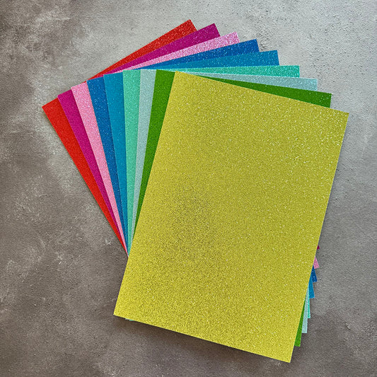 Paper Favourites Glitter sampak med 2 x 9 ark