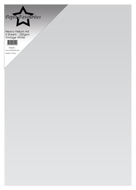 Paper Favourites Heavy Vellum Paper "Vintage White"