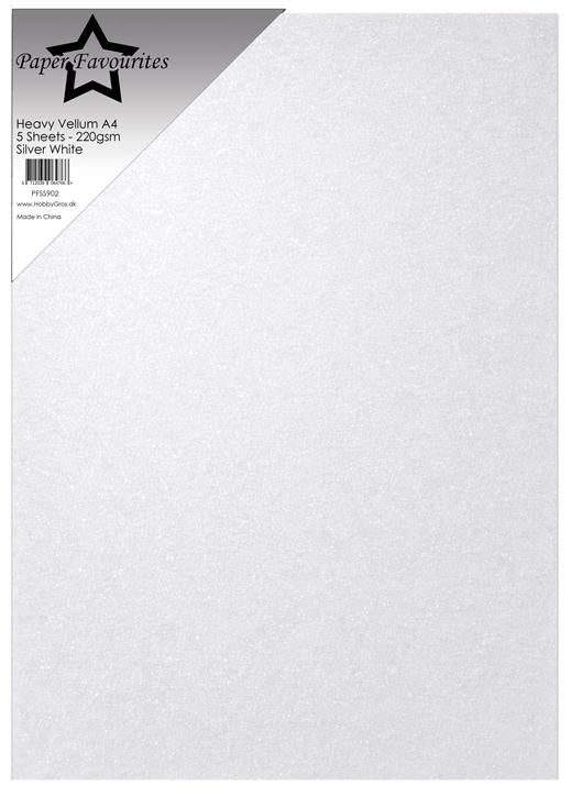 Paper Favourites Heavy Vellum Paper "Silver White"