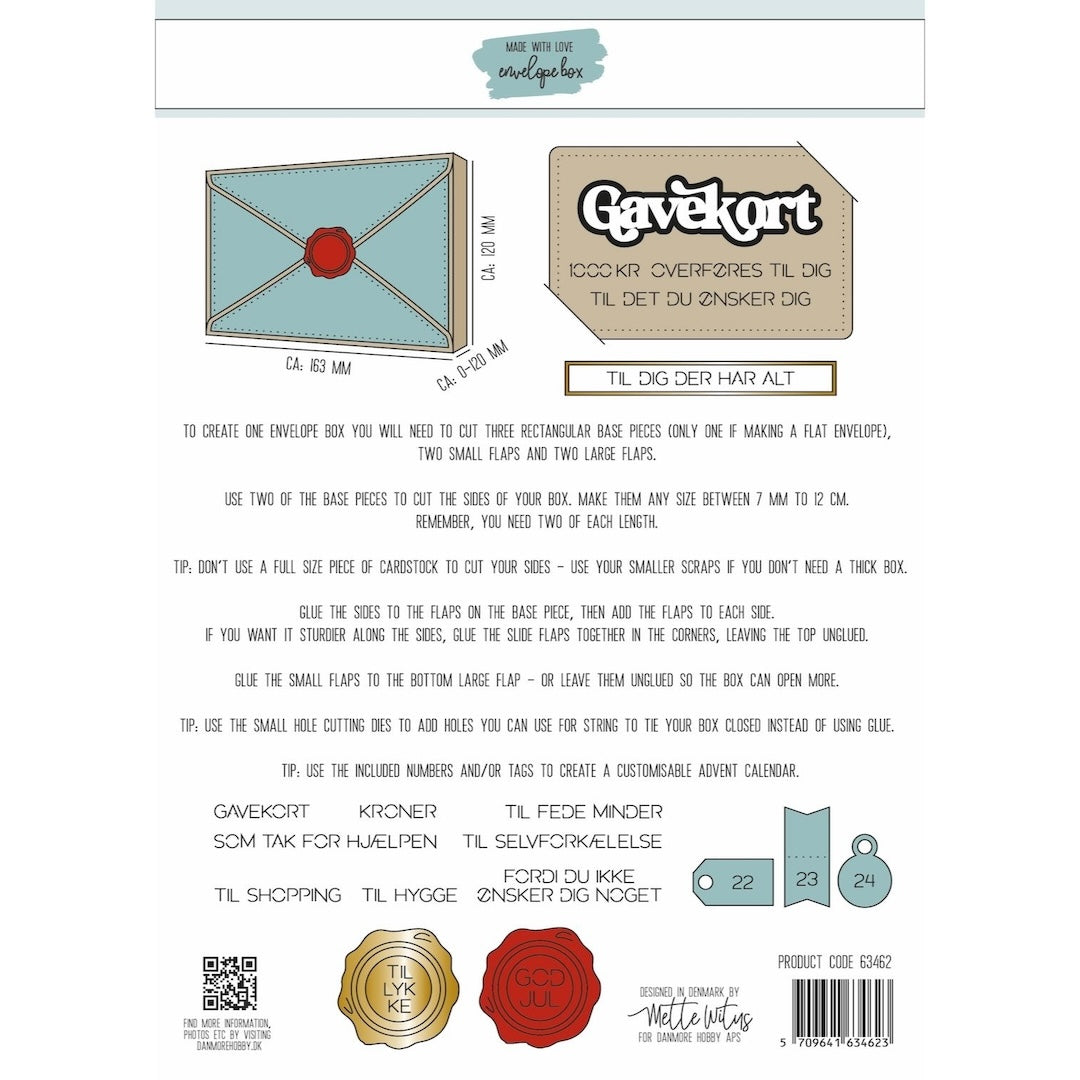 Dies Made With Love Envelope box