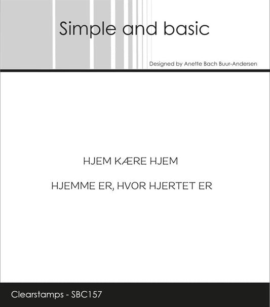 Simple and basic Clearstamp "Danske tekster"