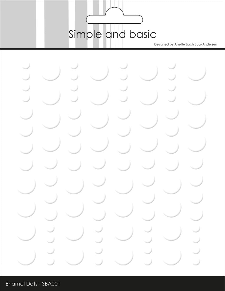 Simple and Basic Enamel Dots "Snow White