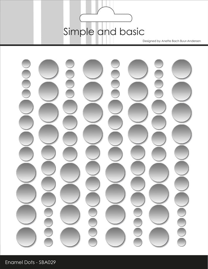 Simple and Basic Enamel Dots "Metallic Silver - Matte"