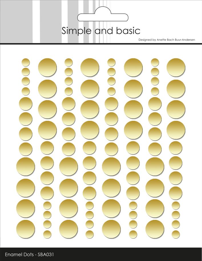 Simple and Basic Enamel Dots "Metallic Pale Gold - Matte"