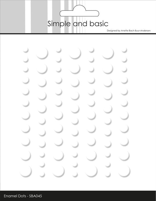 Simple and Basic Matte Enamel Dots "Soft White