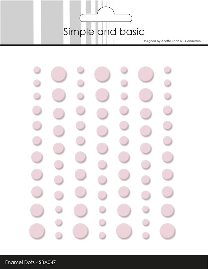 Simple and Basic Matte Enamel Dots "Light Pink