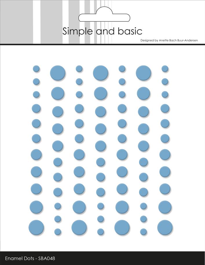 Simple and Basic Matte Enamel Dots "Light Blue