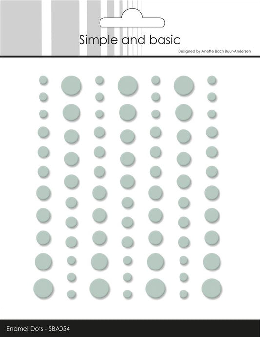 Simple and Basic Matte Enamel Dots "Eucalyptus