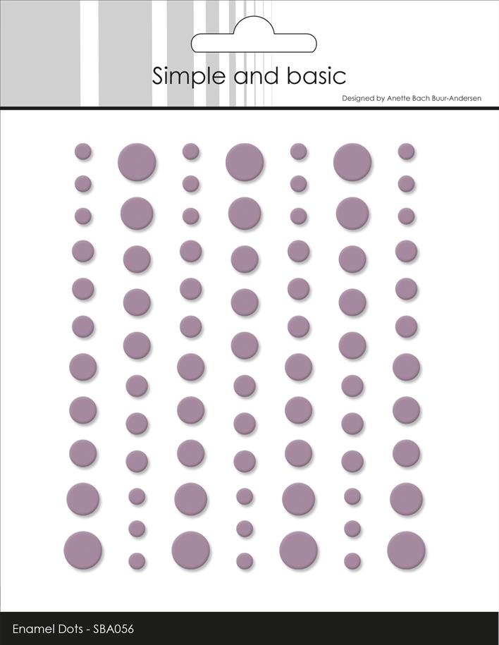 Simple and Basic Matte Enamel Dots "Heather