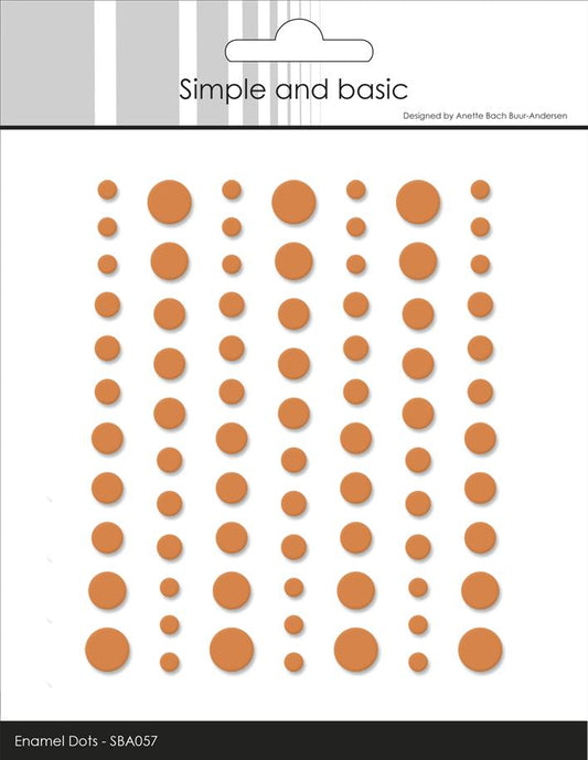 Simple and Basic Matte Enamel Dots "Mandarine