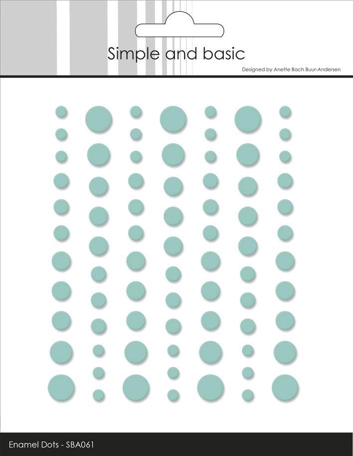 Simple and Basic Matte Enamel Dots "Mint"