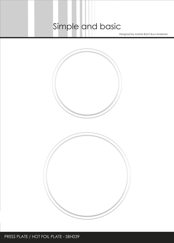 Simple and Basic Press Plate “Circles"