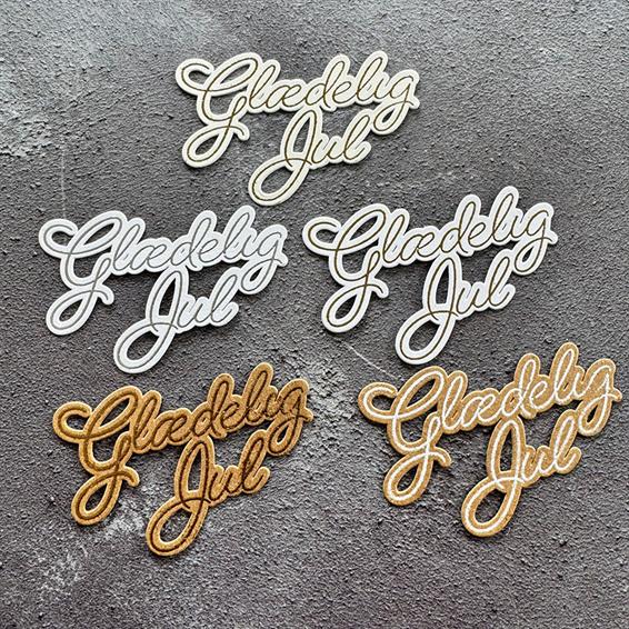 Simple and basic Clearstamp & dies "Glædelig Jul"