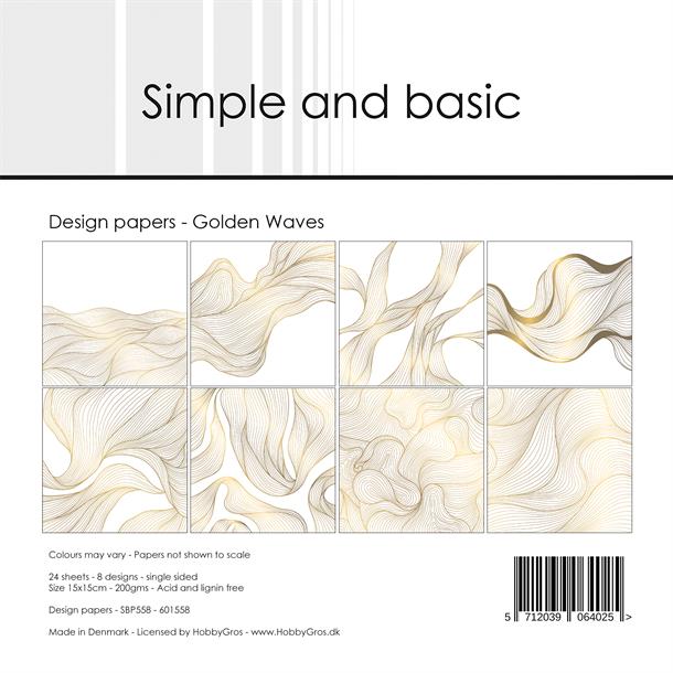 Simple and Basic Design Papers "Golden Waves"