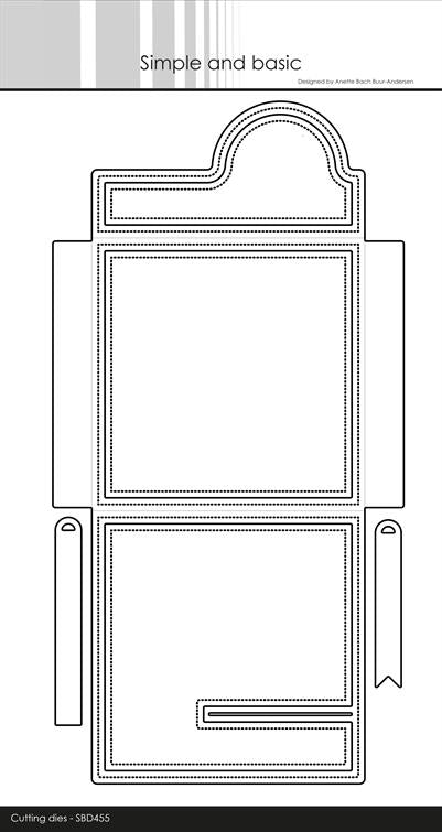 Simple and Basic die "10x10 Envelope w/Snap Closure"