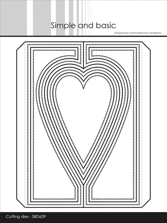 Simple and Basic die "A6 Heartshaped Gatefold