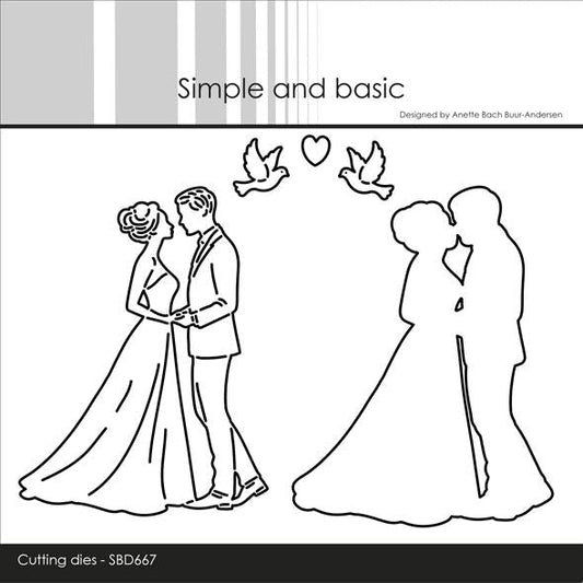 Simple and Basic dies "Wedding couple"
