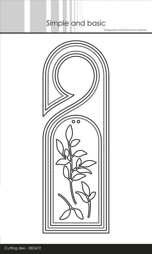 Simple and Basic dies "Bottletag / Doorhanger"
