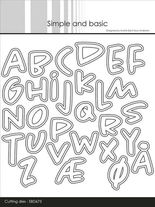 Simple and Basic dies "Alphabet - Large"