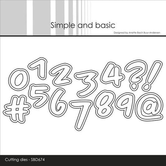 Simple and Basic dies "Numbers - Large"