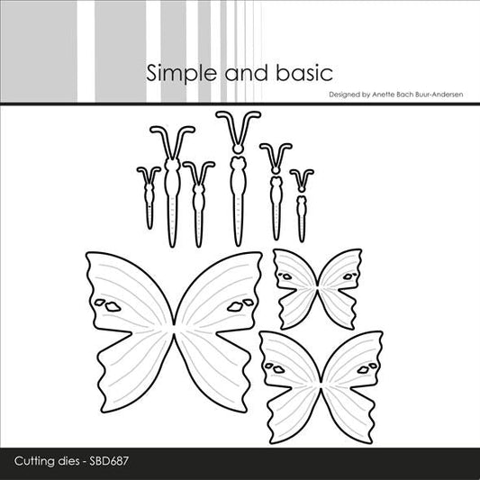 Simple and Basic dies "Butterflies"