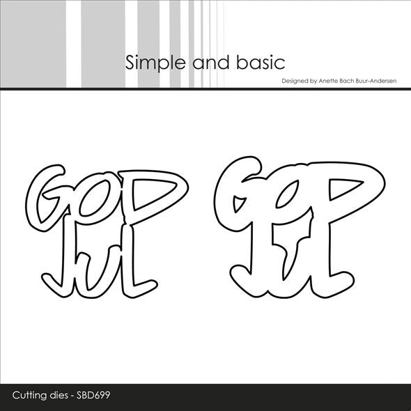 Simple and Basic dies "God Jul"