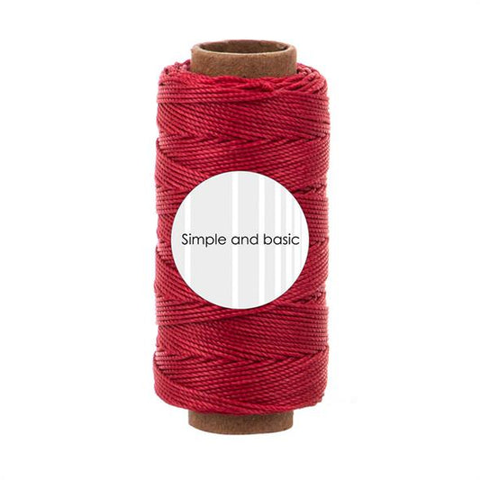 Simple and basic Polyester Thread "Calm red"