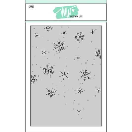 Dies Made With Love Snow Background