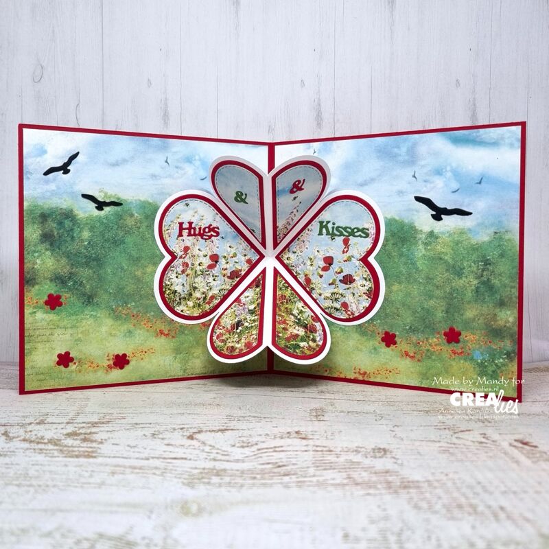 Cardzz stansen no. 315, Squashfold Card hart 7 cm