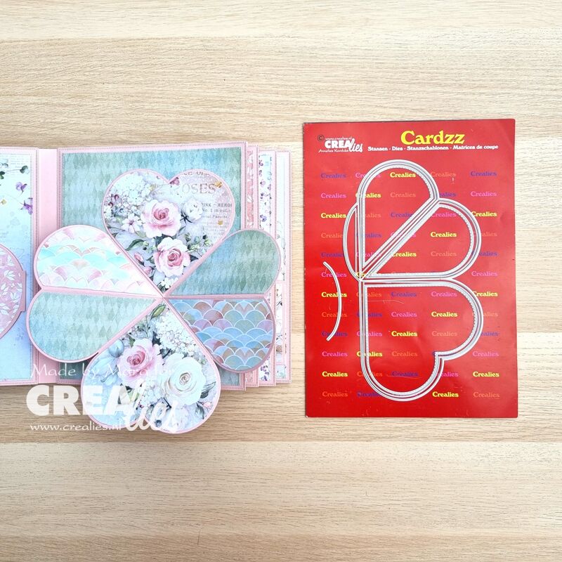 Cardzz stansen no. 318, Squashfold Card hart 12 cm
