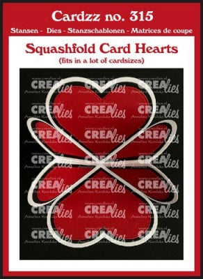 Cardzz stansen no. 315, Squashfold Card hart 7 cm