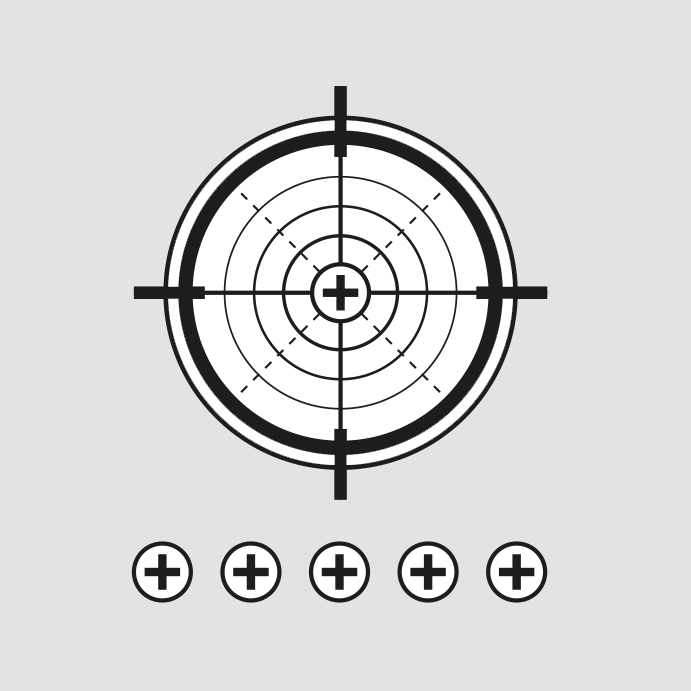 Design5 stempel  skydeskive