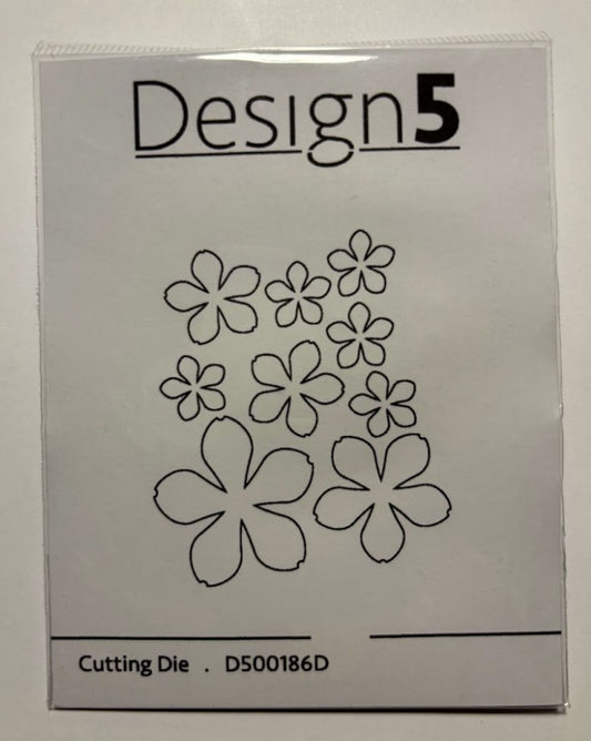 Design5 die 9 små blomster