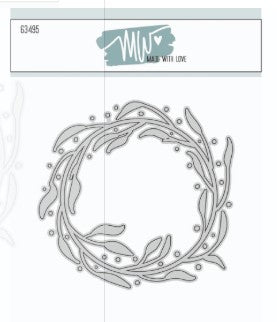 Dies Made With Love Wreath with splats