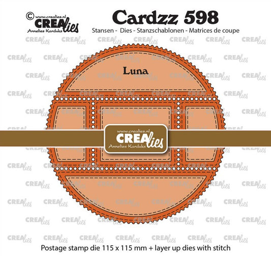 Cardzz stansen no. 598, Postage Frame Luna