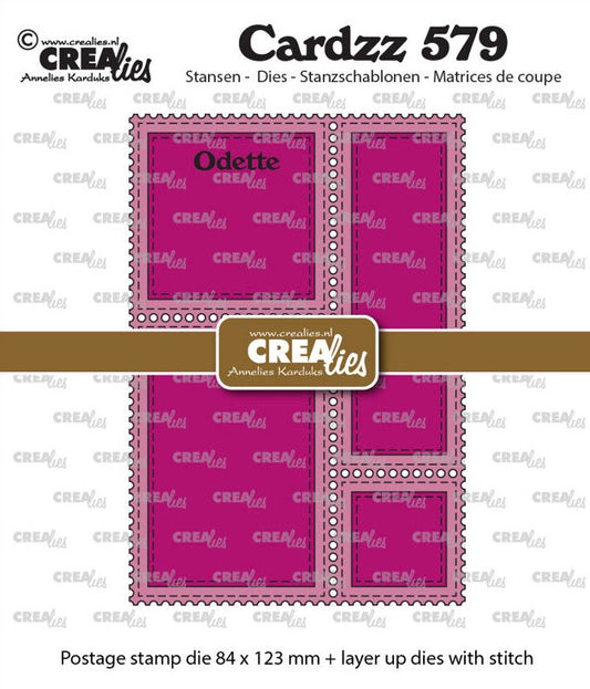Cardzz stansen no. 579, Postage stamp die with layer up dies