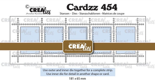 Cardzz stansen no. 454, Postage stamp strip XL 5x vertical