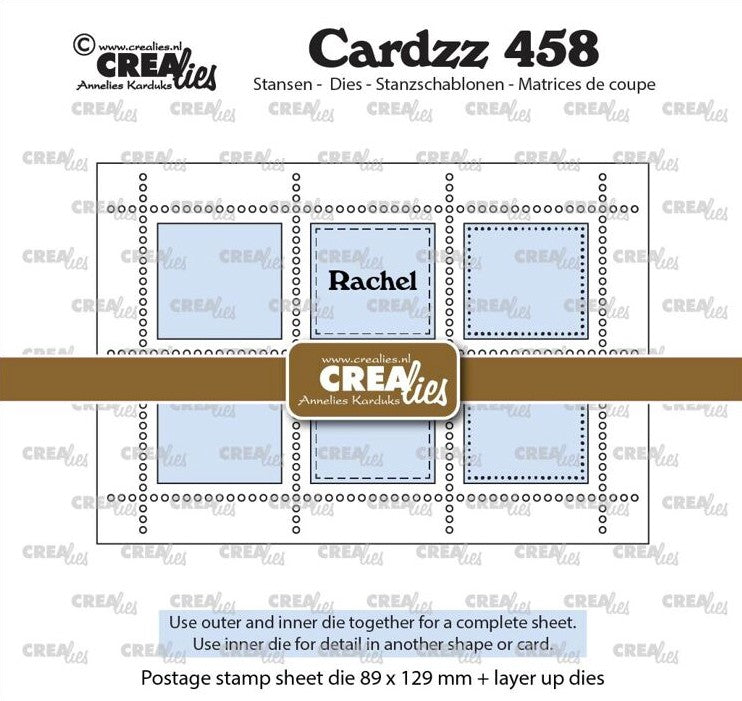 Cardzz stansen no. 458, Postage stamp sheet rectangle 6