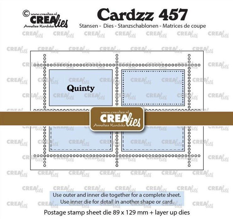Cardzz stansen no. 457, Postage stamp sheet rectangle 4