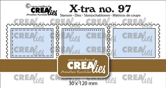 X-tra dies no. 97, 3 postage stamps in a row horizont