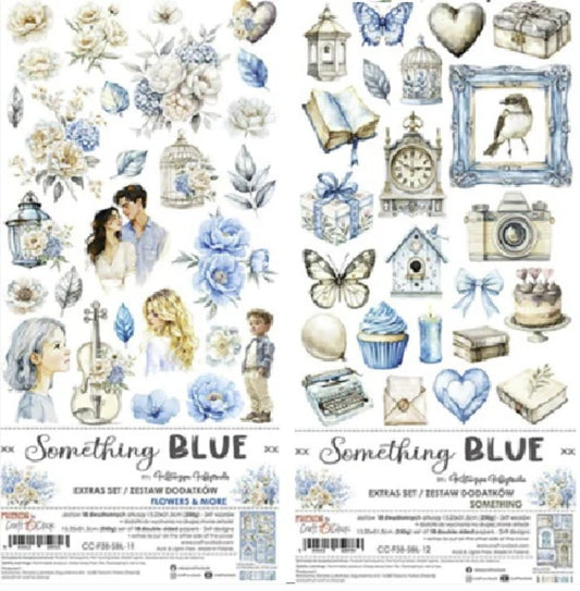 Craft O'Clock Paper Pack "Somthing blue" Extras Set - Mix