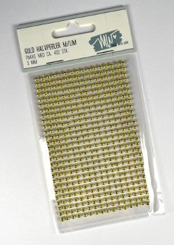 MW Halvperle selvklæb. 3 mm Guld