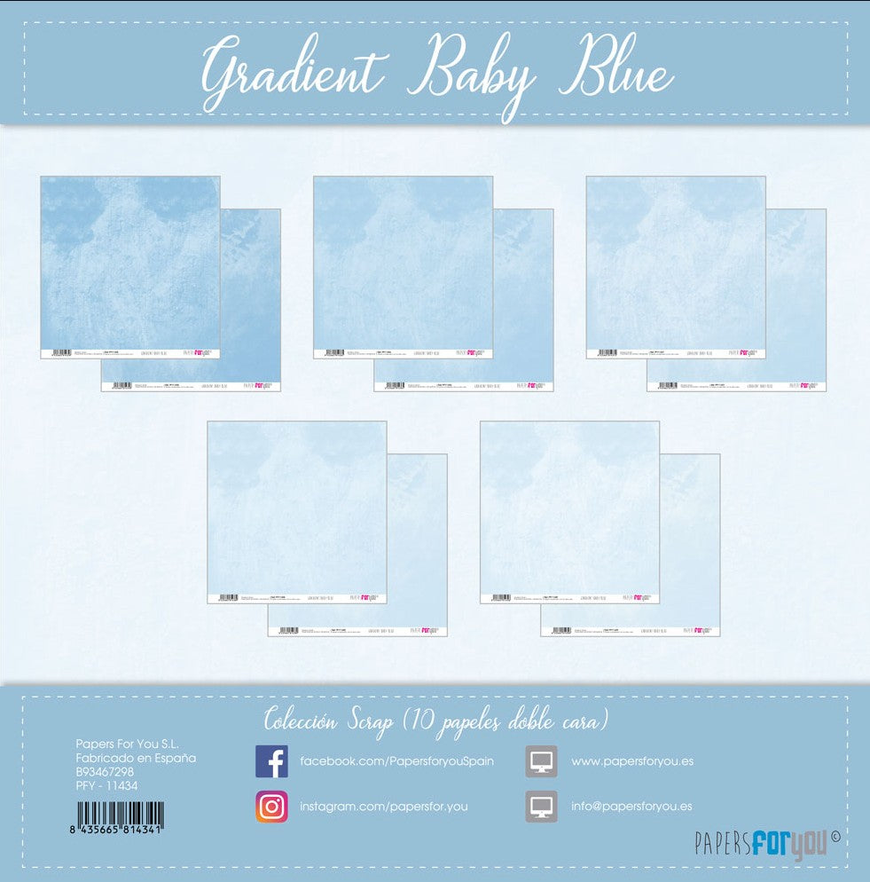 Scrapark 12' x 12' pakke Papers for you blue