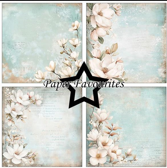 Paper Favourites Paper Pack "Dusty Blue Magnolia"