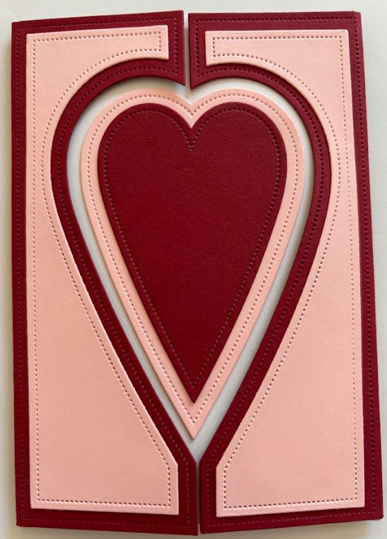 Simple and Basic die "A6 Heartshaped Gatefold