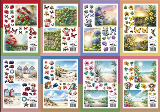 Crealies cutting sheet Summer