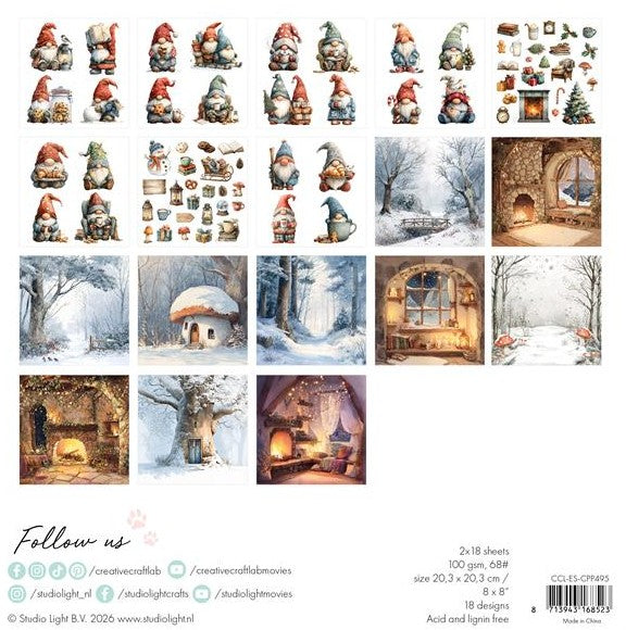 Studio Light Collage Paper Pad "James the gnome"