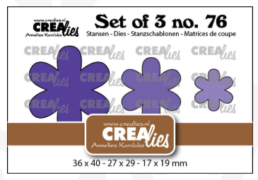 Set of 3 no. 76, Solid Flowers 31