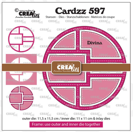 Cardzz stansen no. 597, Frame & Inlays Divina